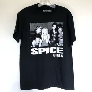 Spice Girls Group Photo Black & White Band Tee